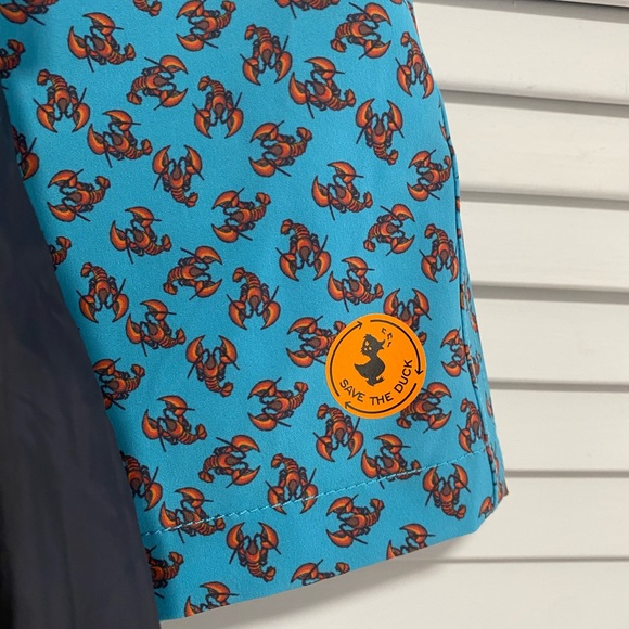 Save the Duck Ademir lobster-print swim shorts - Blue Size Large NWT - Picture 3 of 14